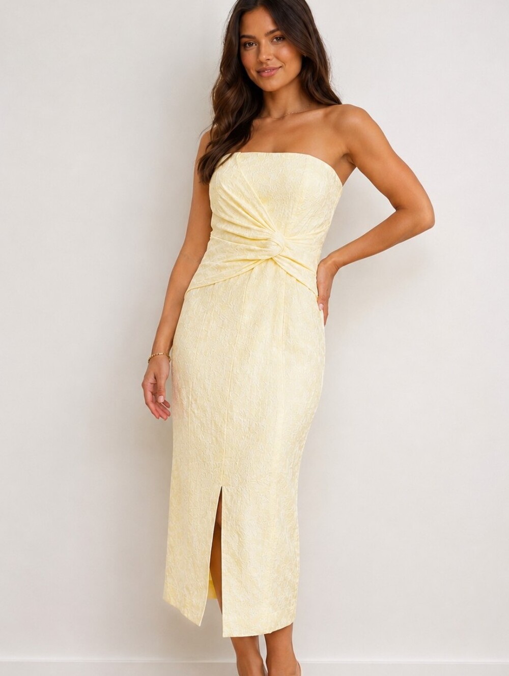 SALE c/meo collective Color Butter Strapless Ladies Size Small Dress